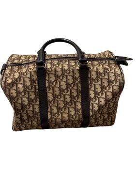 DIOR VINTAGE BOSTON CANVAS HANDBAG DORISSIMO 12”L X 8”H (30)